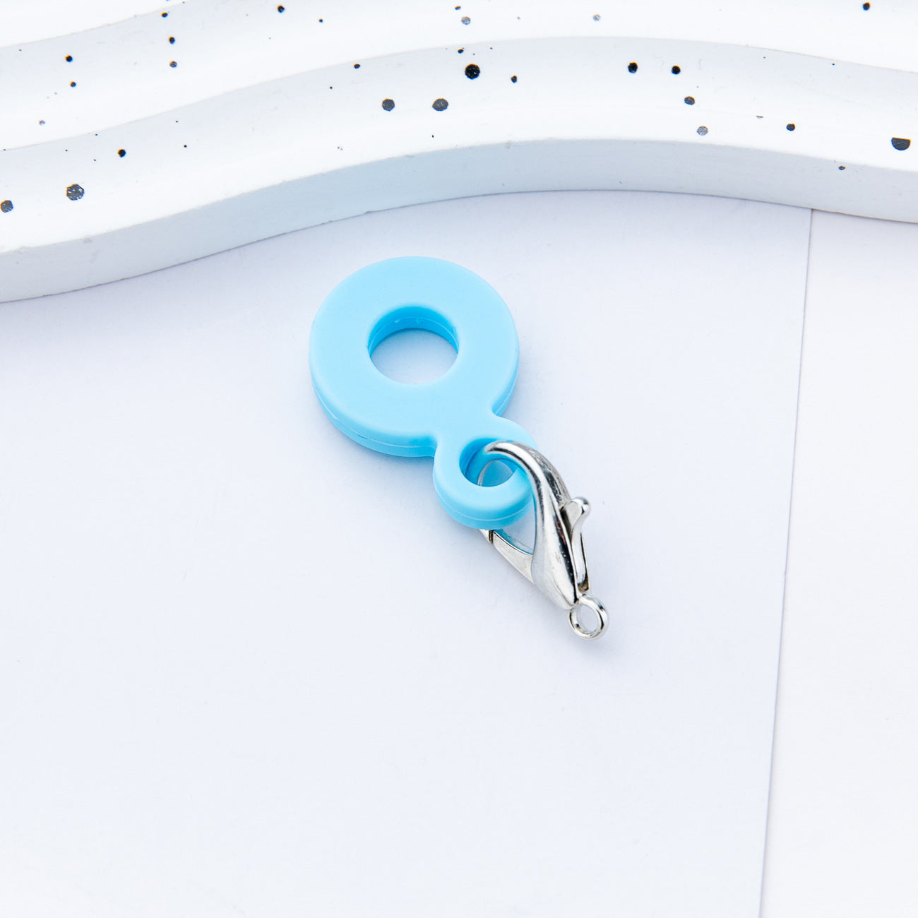 Wholesale Creative DIY silicone straw pendant suitable for 8mm-10mm water cup straw silicone pendant factory direct sales